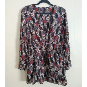 SOLDFree People Floral Long Sleeve Dress